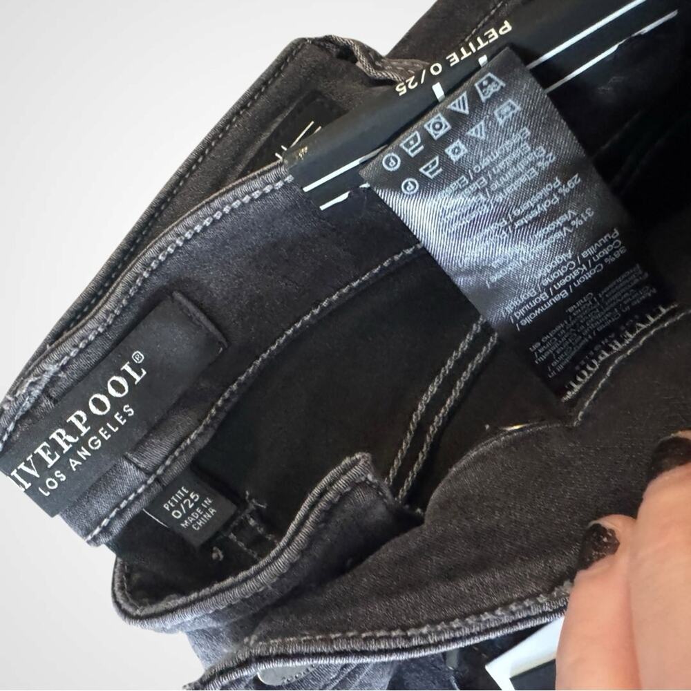 NEW Liverpool Jeans x Stitch Fix Abby Hi-Rise Ankle Jeans, Gray, Size 0 Petite - Picture 3 of 8
